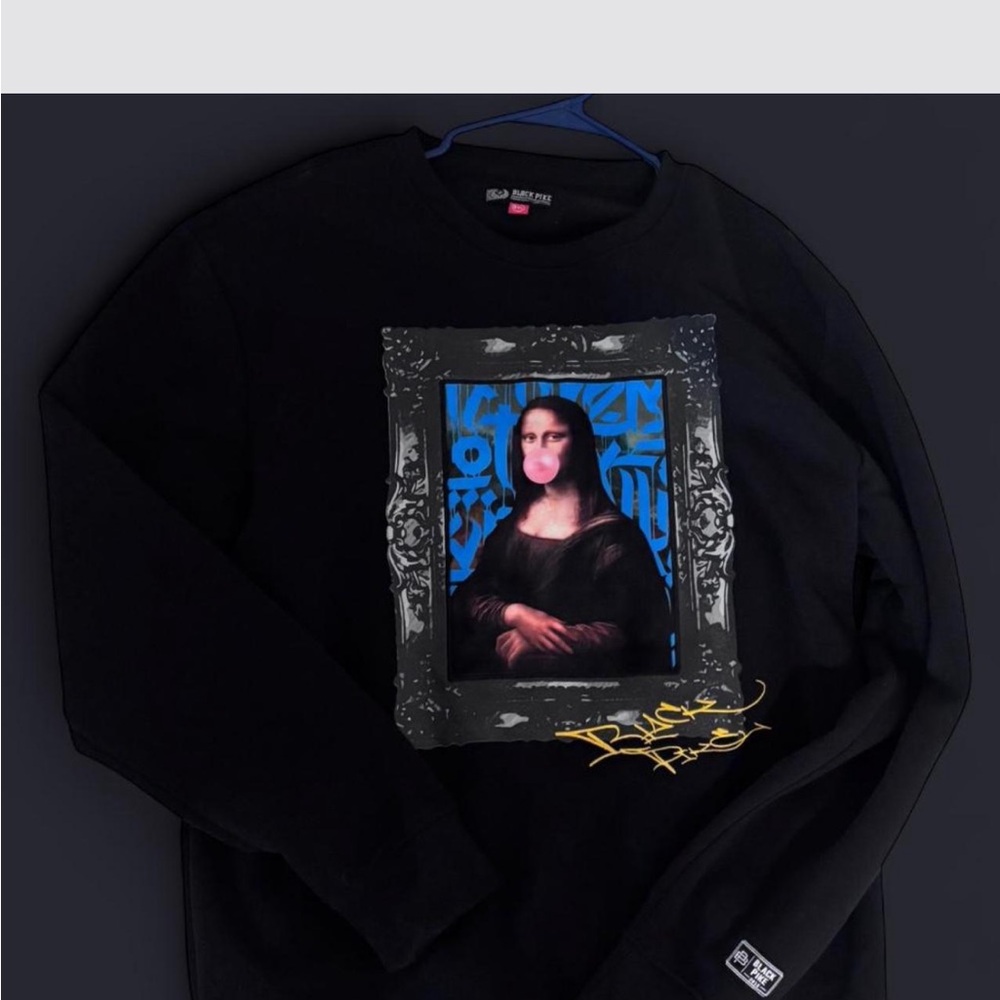 Black Graphic Sweatshirt
